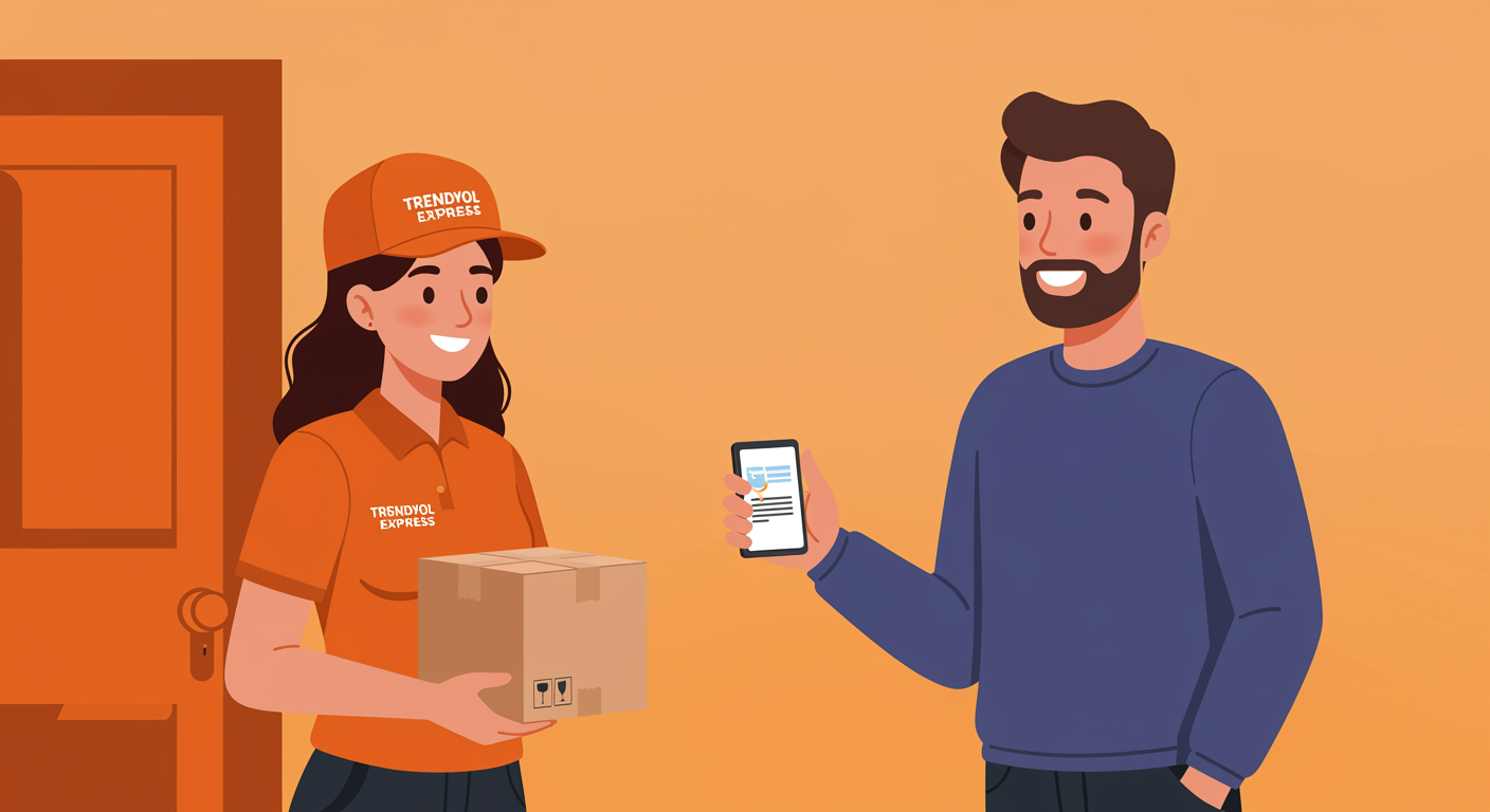 Trendyol Express müşteri teslim alma kuryeyle iletişim